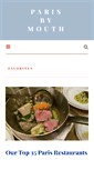 Mobile Screenshot of parisbymouth.com