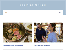 Tablet Screenshot of parisbymouth.com